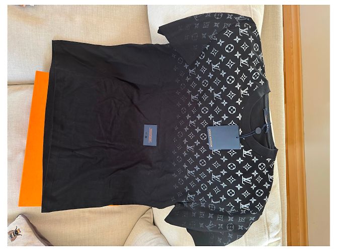 Louis Vuitton Maglietta LV Gradient nuova Nero - vista 3