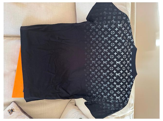 Louis Vuitton Maglietta LV Gradient nuova Nero - vista 4