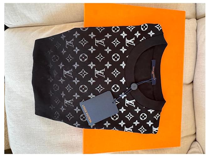 Louis Vuitton Maglietta LV Gradient nuova Nero - vista 6