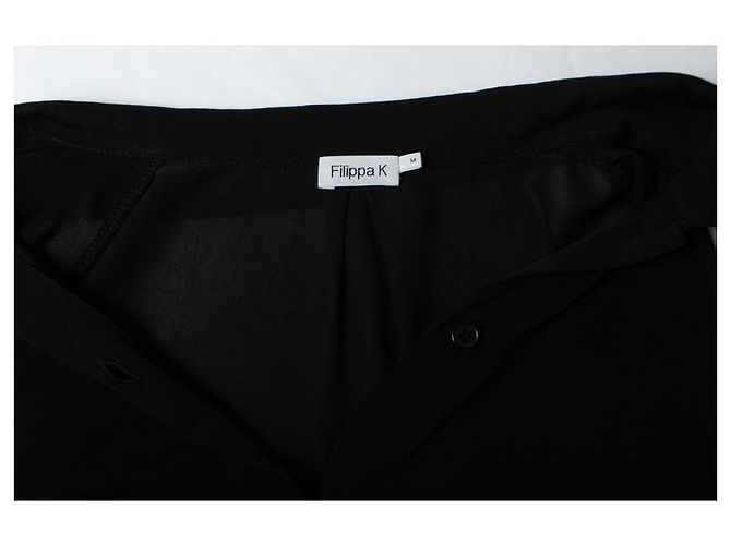 Filippa K Fillipa K, Camicia trasparente nera Nero - vista 6