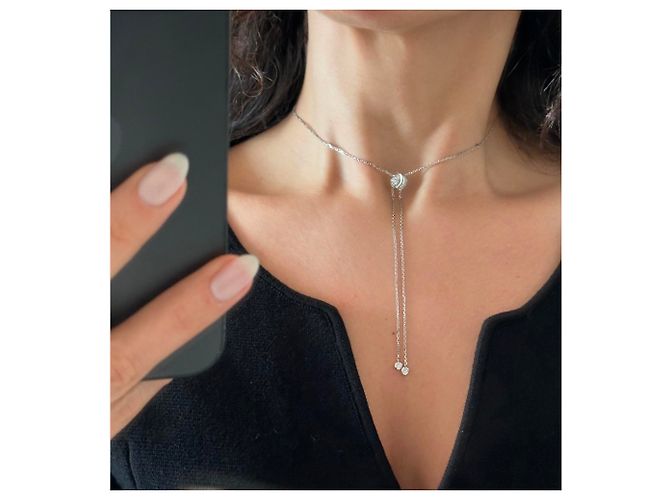 Chaumet Collana pendente Link di Seduzione Silver hardware - vista 13