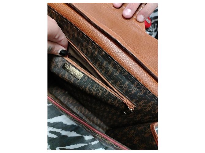 Borsa a mano Yves Saint Laurent in pelle marrone - vista 8