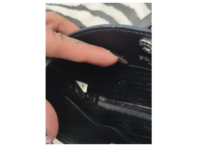 Borsa Prada Saffiano in pelle nera Nero - vista 3
