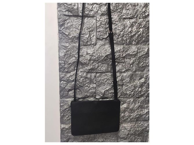 Borsa Prada Saffiano in pelle nera Nero - vista 9