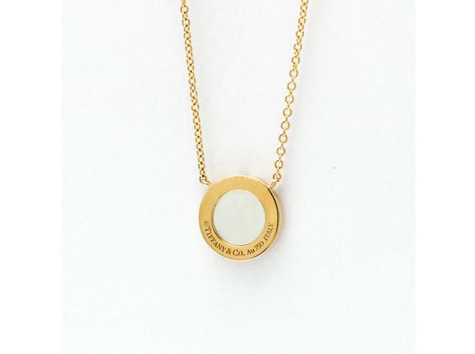 Tiffany & Co Collana pendente Tiffany T a due cerchi in oro rosa D'oro - vista 2