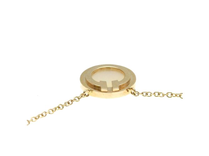 Tiffany & Co Collana pendente Tiffany T a due cerchi in oro rosa D'oro - vista 6