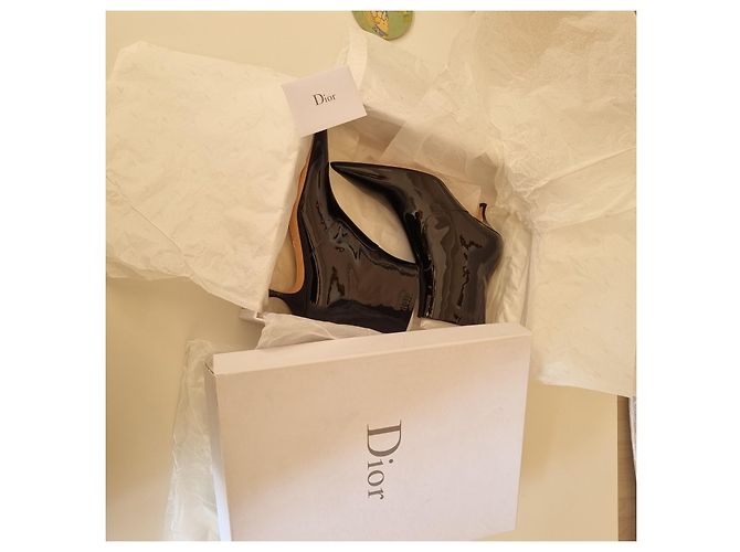 Dior Botines de cuero charol Negro - vista 2