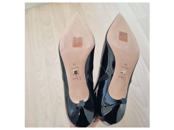 Dior Botines de cuero charol Negro - vista 5