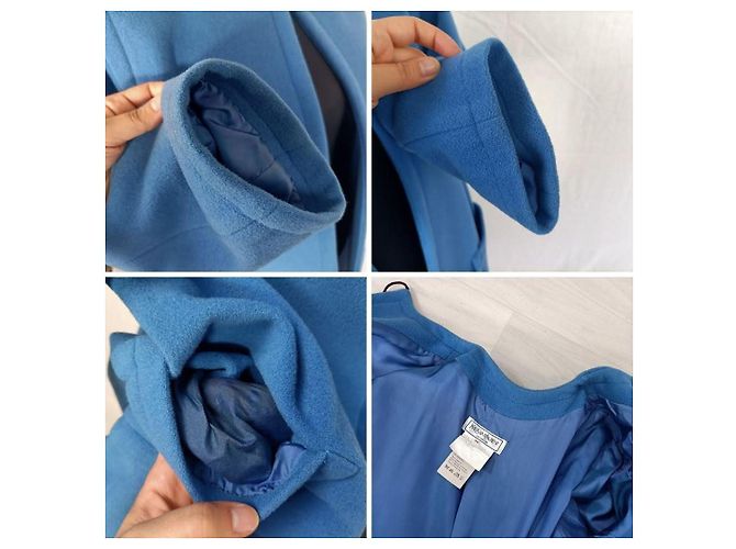 Yves Saint Laurent Vintage YSL blauer Mantel 1992 - Ansicht 10