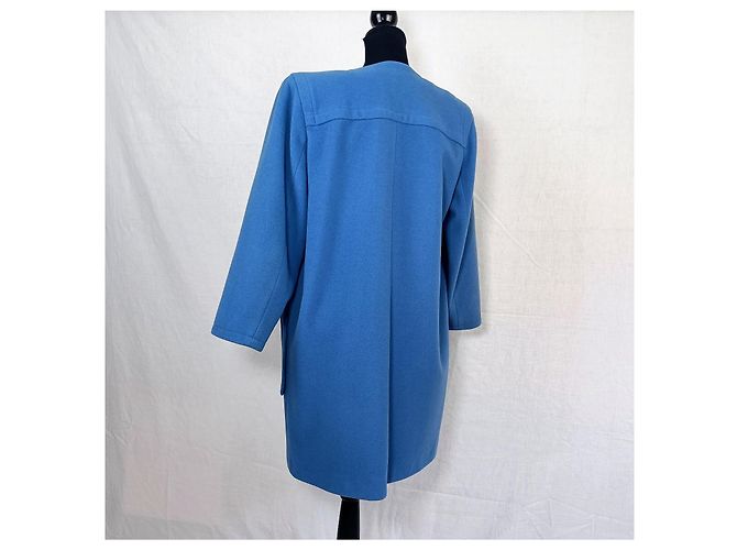 Yves Saint Laurent Vintage YSL blauer Mantel 1992 - Ansicht 2