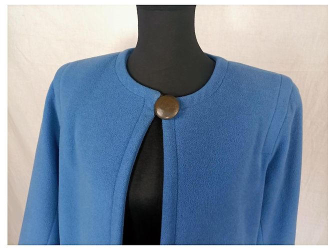 Yves Saint Laurent Vintage YSL blauer Mantel 1992 - Ansicht 7