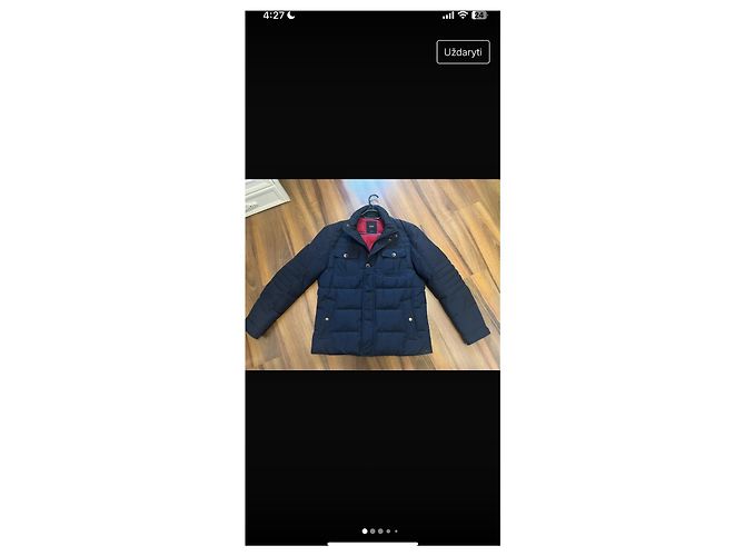 Cappotto Hugo Boss Nero in Cotone Uomo - vista 2
