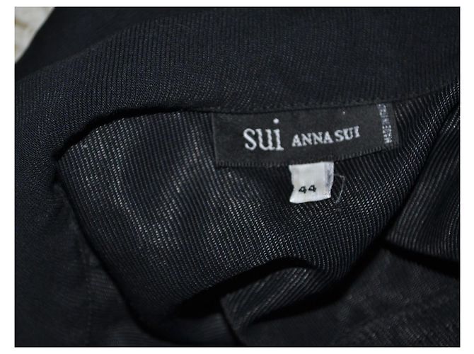 Anna Sui Kleid aus Wollmischung schwarz - Ansicht 4