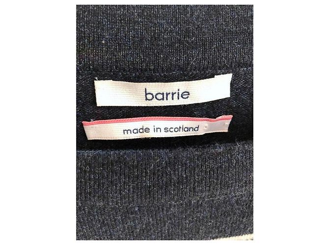 Barrie Pulli in Trikolore 100% Kaschmir - Kimonoärmel T.S Rot Aus weiß Marineblau - Ansicht 3