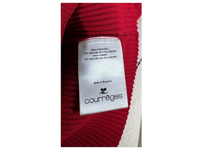 Polo de punto Courreges Rojo Roja - vista 10