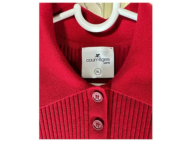 Polo de punto Courreges Rojo Roja - vista 12