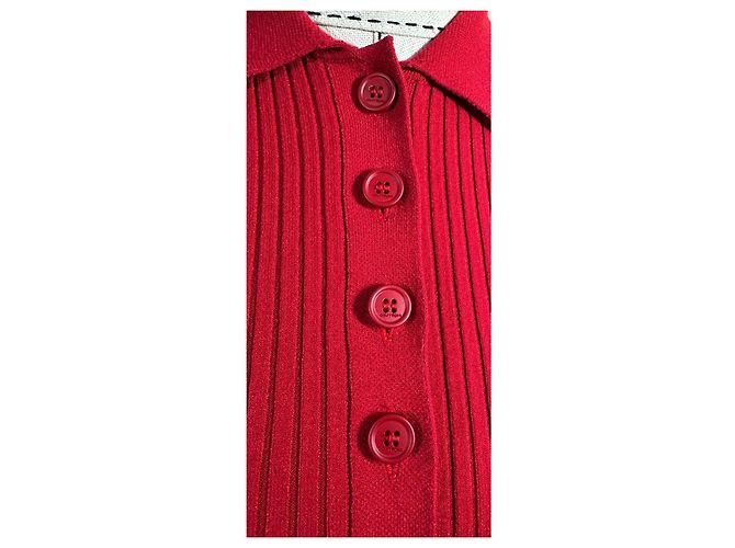Polo de punto Courreges Rojo Roja - vista 5