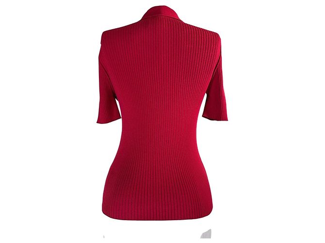 Polo de punto Courreges Rojo Roja - vista 7