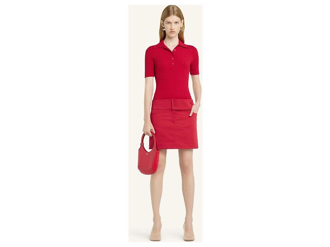 Polo de punto Courreges Rojo Roja - vista 8