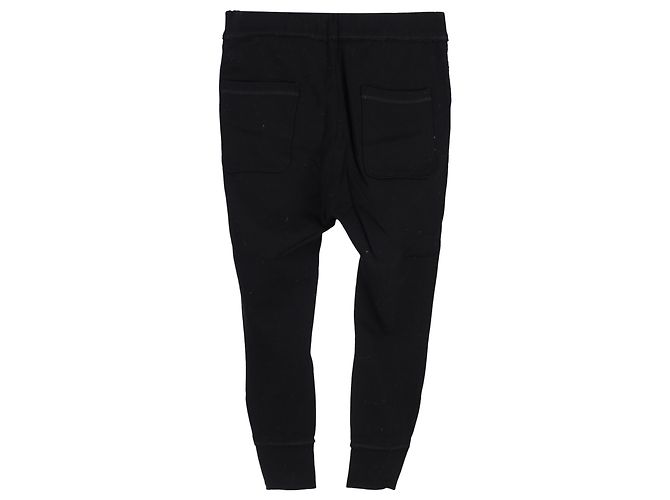 Pantaloni da jogging slim-fit con dettaglio zip Jil Sander in cotone nero - vista 2