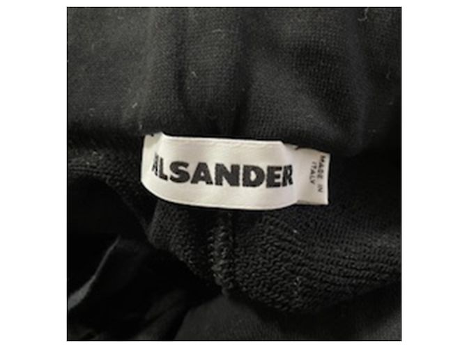 Pantaloni da jogging slim-fit con dettaglio zip Jil Sander in cotone nero - vista 3