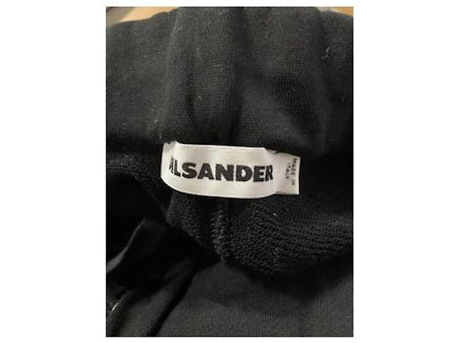 Pantaloni da jogging slim-fit con dettaglio zip Jil Sander in cotone nero - vista 6