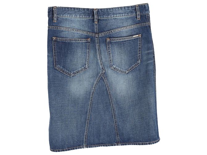 Falda de mezclilla azul de algodón Isabel Marant Étoile - vista 2