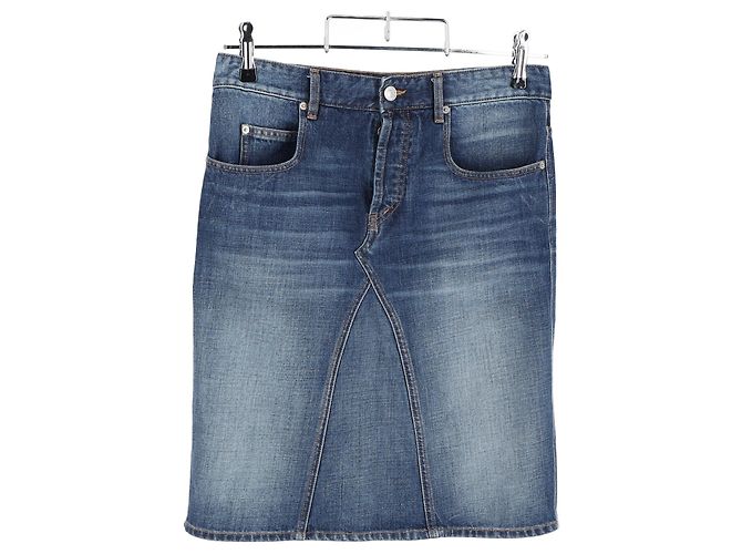 Falda de mezclilla azul de algodón Isabel Marant Étoile - vista 4