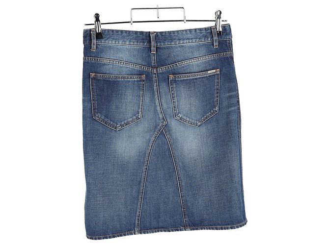 Falda de mezclilla azul de algodón Isabel Marant Étoile - vista 5