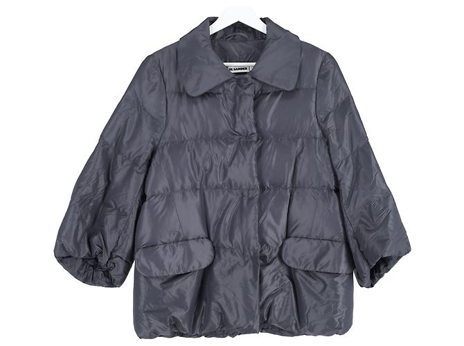 Jaqueta acolchoada Jil Sander em nylon cinza - vista 4