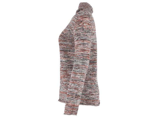 Chloé Strickpullover mit Rollkragen aus mehrfarbigem Kaschmir - Ansicht 2