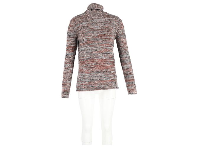 Chloé Strickpullover mit Rollkragen aus mehrfarbigem Kaschmir - Ansicht 4