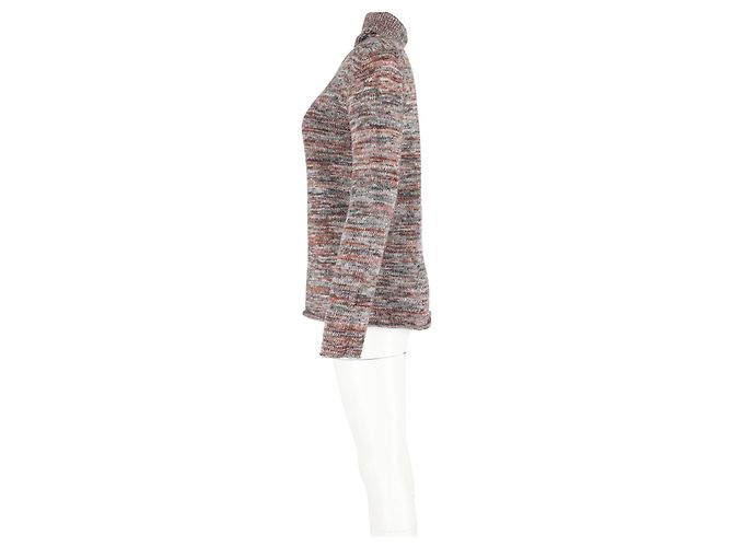Chloé Strickpullover mit Rollkragen aus mehrfarbigem Kaschmir - Ansicht 5