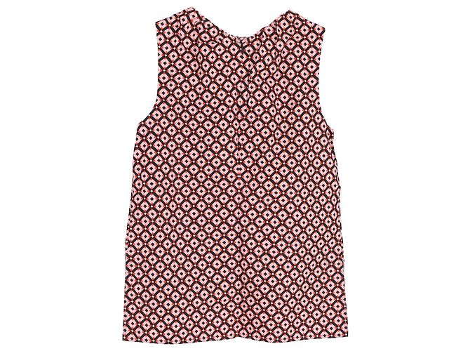 Marni Patterned Sleeveless Blouse in Multicolor Cotton - view 2