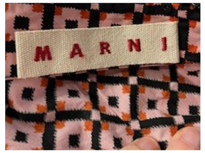 Marni Patterned Sleeveless Blouse in Multicolor Cotton - view 3