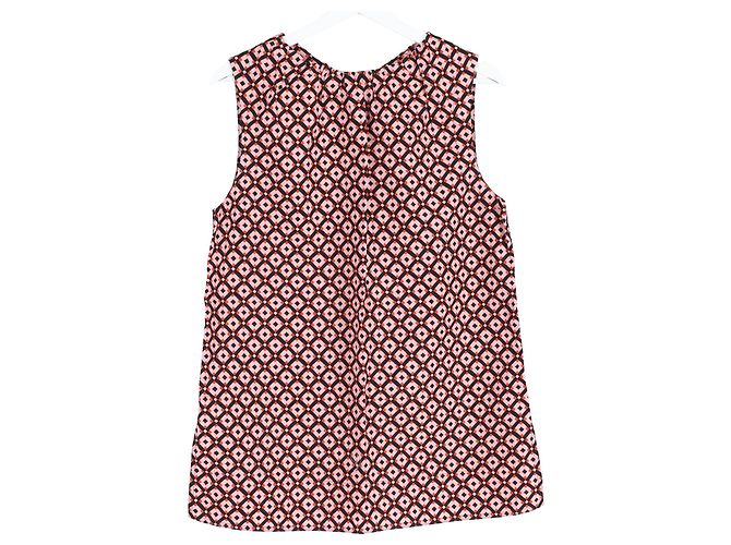 Marni Patterned Sleeveless Blouse in Multicolor Cotton - view 4