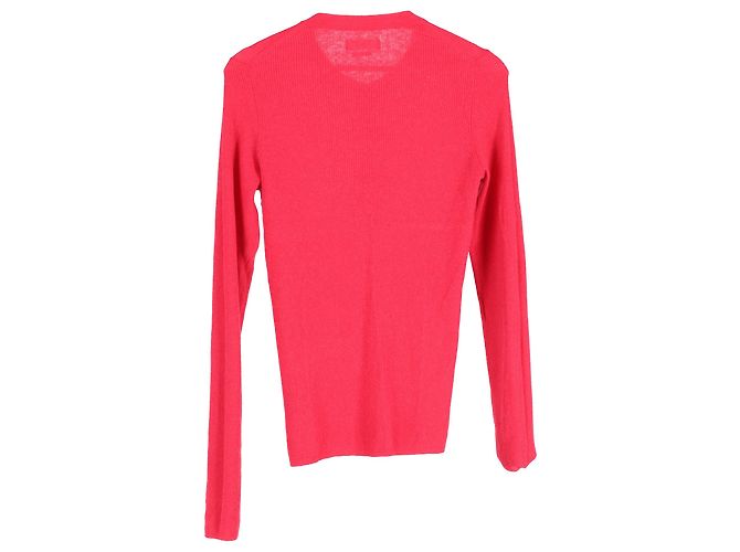 Isabel Marant Étoile Faustine Rippstrick-Top aus rosa Wolle Pink - Ansicht 2