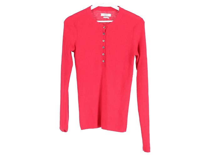 Isabel Marant Étoile Faustine Rippstrick-Top aus rosa Wolle Pink - Ansicht 4