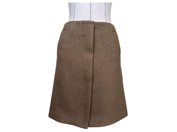 Falda Cos de lana marrón Castaño - vista 2