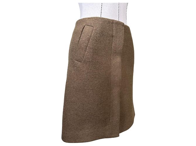 Falda Cos de lana marrón Castaño - vista 3