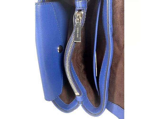 Michael Kors Cece Borsa a spalla in pelle trapuntata blu - vista 12