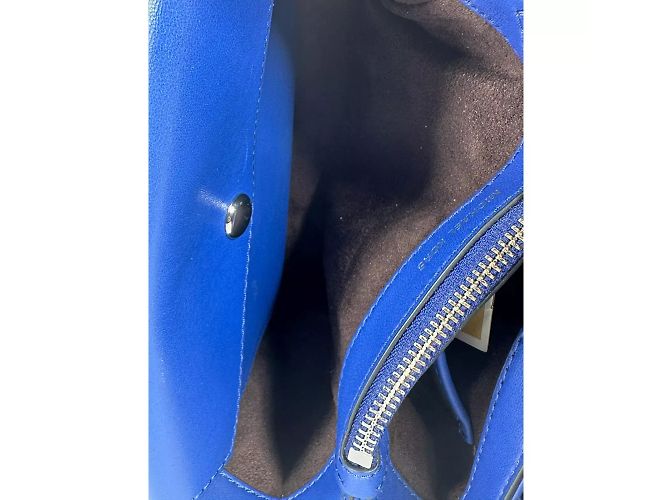 Michael Kors Cece Borsa a spalla in pelle trapuntata blu - vista 13
