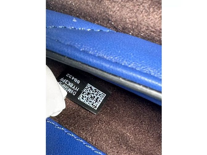 Michael Kors Cece Borsa a spalla in pelle trapuntata blu - vista 15