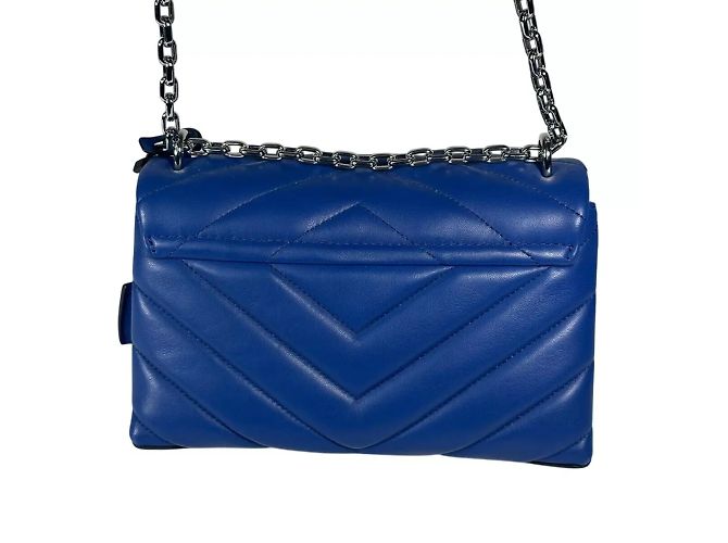 Michael Kors Cece Borsa a spalla in pelle trapuntata blu - vista 6
