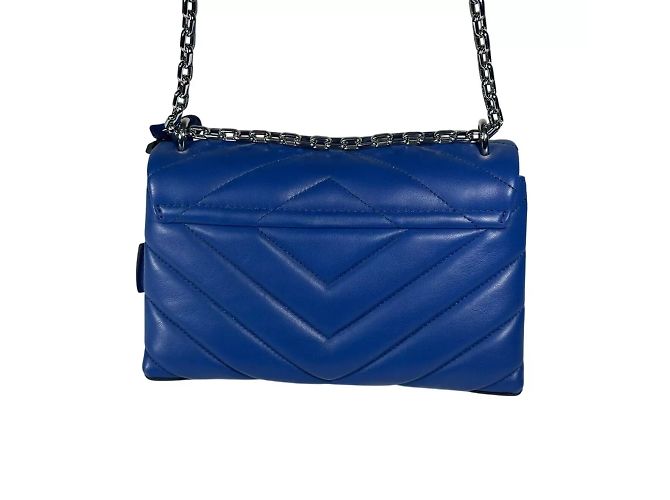 Michael Kors Cece Borsa a spalla in pelle trapuntata blu - vista 7