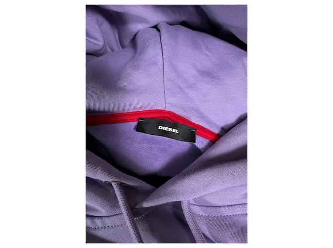 Sudadera Diesel Morada con Logo Algodón Púrpura - vista 6