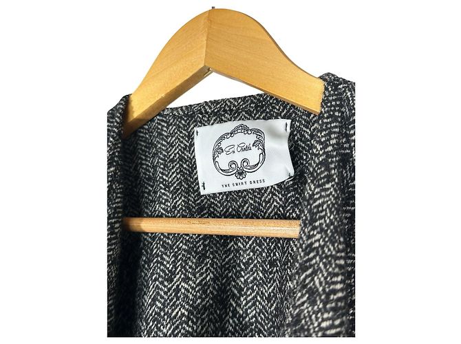 Autre Marque EVI GRINTELA Cappa Herringbone Grigia in Tweed Grigio - vista 6