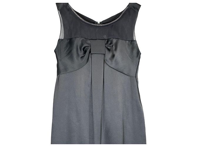 Dolce & Gabbana Abito in seta nera Nero - vista 2