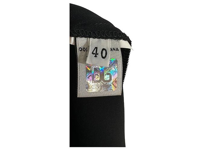 Dolce & Gabbana Abito in seta nera Nero - vista 6