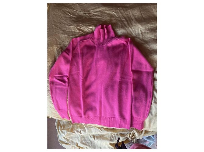 Victoria Beckham Rollkragenpullover aus Kaschmir Rosa Pink - Ansicht 2